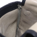 LOEWE Anagram Shoulder Bag Suede Khaki Black Auth BA15386-20
