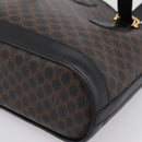 CELINE Macadam Tote Bag PVC Leather Black Gold Tone Auth BA15388-14