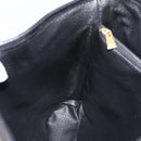 CELINE Macadam Tote Bag PVC Leather Black Gold Tone Auth BA15388-19