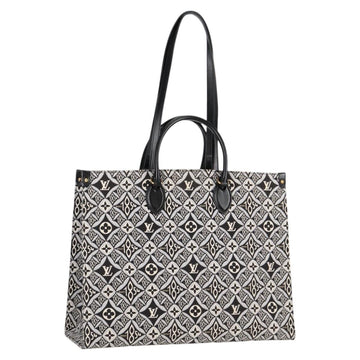 LOUIS VUITTON Monogram Jaguar On The Go GM Tote Bag Black M57207 Auth BA1538SAM