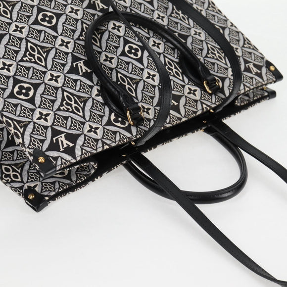 LOUIS VUITTON Monogram Jaguar On The Go GM Tote Bag Black M57207 Auth BA1538AM