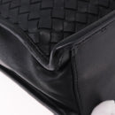 BOTTEGA VENETA INTRECCIATO Business Bag Leather Black Gold 170238 Auth BA15390-15