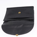 BOTTEGA VENETA INTRECCIATO Business Bag Leather Black Gold 170238 Auth BA15390-10