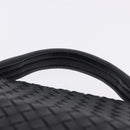 BOTTEGA VENETA INTRECCIATO Business Bag Leather Black Gold 170238 Auth BA15390-8