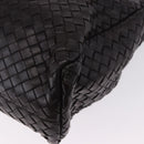 BOTTEGA VENETA INTRECCIATO Business Bag Leather Black Silver 122139 Auth BA15392-16