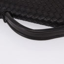 BOTTEGA VENETA INTRECCIATO Business Bag Leather Black Silver 122139 Auth BA15392-7