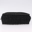 Salvatore Ferragamo Hand Bag Nylon 2way Black Silver Auth BA15393-11