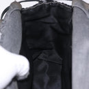 Salvatore Ferragamo Hand Bag Nylon 2way Black Silver Auth BA15393-20