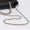 Salvatore Ferragamo Hand Bag Nylon 2way Black Silver Auth BA15393-9