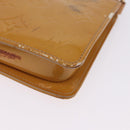LOUIS VUITTON Monogram Vernis Lexington Pouch Beige M91010 LV Auth BA15398-16