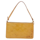 LOUIS VUITTON Monogram Vernis Lexington Pouch Beige M91010 LV Auth BA15398-3