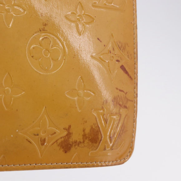 LOUIS VUITTON Monogram Vernis Lexington Pouch Beige M91010 LV Auth BA15398
