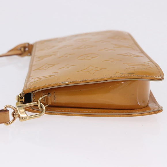 LOUIS VUITTON Monogram Vernis Lexington Pouch Beige M91010 LV Auth BA15398