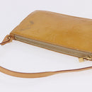 LOUIS VUITTON Monogram Vernis Lexington Pouch Beige M91010 LV Auth BA15398-8