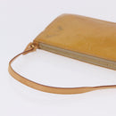 LOUIS VUITTON Monogram Vernis Lexington Pouch Beige M91010 LV Auth BA15398-9