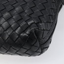 BOTTEGA VENETA INTRECCIATO Shoulder Bag Leather Black Auth BA15399-15