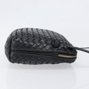 BOTTEGA VENETA INTRECCIATO Shoulder Bag Leather Black Auth BA15399-3