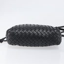 BOTTEGA VENETA INTRECCIATO Shoulder Bag Leather Black Auth BA15399-5