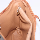 CELINE Macadam Tote Bag PVC Leather Brown Gold Tone Auth BA15400-26