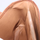 CELINE Macadam Tote Bag PVC Leather Brown Gold Tone Auth BA15400-28