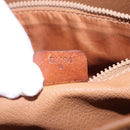 CELINE Macadam Tote Bag PVC Leather Brown Gold Tone Auth BA15400-12