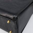 VALENTINO Hand Bag Leather 2way Black Gold Tone Auth BA15401A-15