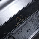 VALENTINO Hand Bag Leather 2way Black Gold Tone Auth BA15401A-20