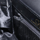 VALENTINO Hand Bag Leather 2way Black Gold Tone Auth BA15401A-23