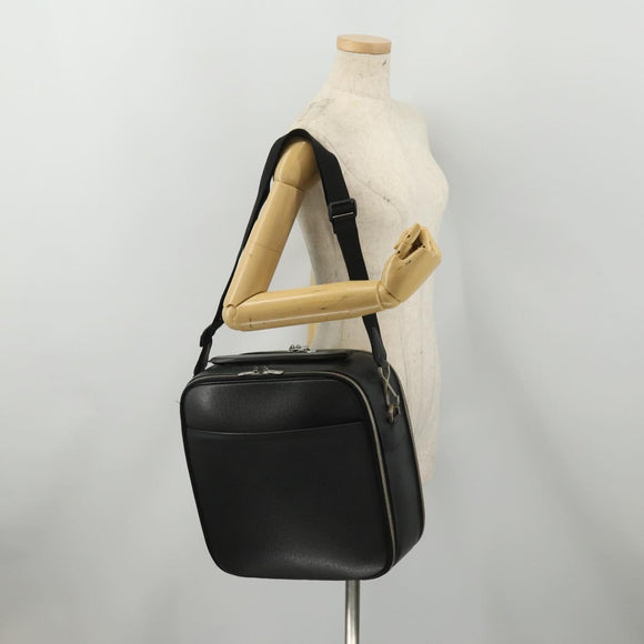 LOUIS VUITTON Taiga Tula Shoulder Bag Black M30762 LV Auth BA15403