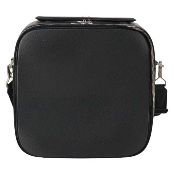 LOUIS VUITTON Taiga Tula Shoulder Bag Black M30762 LV Auth BA15403