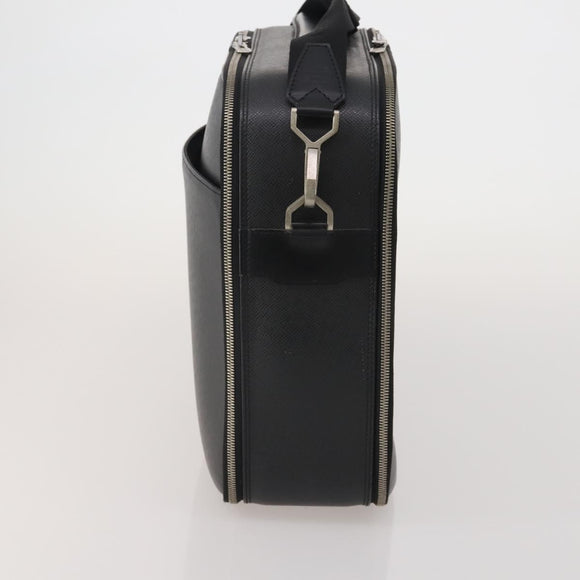 LOUIS VUITTON Taiga Tula Shoulder Bag Black M30762 LV Auth BA15403