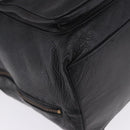 Gianni Versace Backpack Leather Black Gold Tone Auth BA15406-10