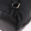 Gianni Versace Backpack Leather Black Gold Tone Auth BA15406-13