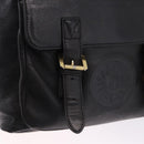Gianni Versace Backpack Leather Black Gold Tone Auth BA15406-15