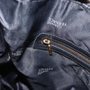 Gianni Versace Backpack Leather Black Gold Tone Auth BA15406-22