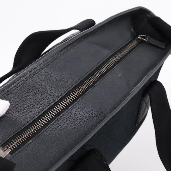 GUCCI GG Canvas Hand Bag 2way Black Silver 256099 Auth BA15407