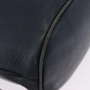 GUCCI Shoulder Bag Leather Navy Gold Tone 001 39 0791 Auth BA15410-9