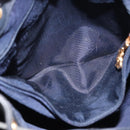GUCCI Shoulder Bag Leather Navy Gold Tone 001 39 0791 Auth BA15410-22
