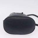 GUCCI Shoulder Bag Leather Navy Gold Tone 001 39 0791 Auth BA15410-5