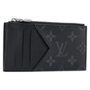 LOUIS VUITTON Monogram Eclipse Coin Card Holder M29656 LV Auth BA15412M-1