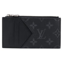 LOUIS VUITTON Monogram Eclipse Coin Card Holder M29656 LV Auth BA15412M-13