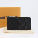 LOUIS VUITTON Monogram Eclipse Coin Card Holder M29656 LV Auth BA15412M-12