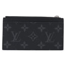LOUIS VUITTON Monogram Eclipse Coin Card Holder M29656 LV Auth BA15412M-2