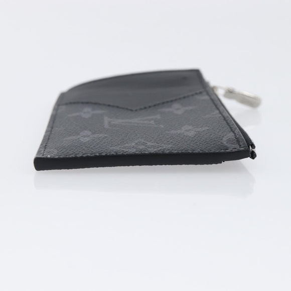 LOUIS VUITTON Monogram Eclipse Coin Card Holder M29656 LV Auth BA15412M