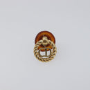Christian Dior Earring Metal Gold Tone Auth BA15415-2