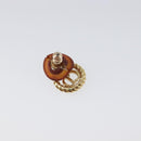 Christian Dior Earring Metal Gold Tone Auth BA15415-3