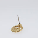 Christian Dior Earring Metal Gold Tone Auth BA15415-4