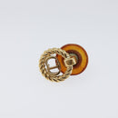 Christian Dior Earring Metal Gold Tone Auth BA15415-6