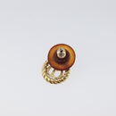 Christian Dior Earring Metal Gold Tone Auth BA15415-7