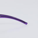 CHANEL Sunglasses Plastic Purple Silver CC Auth BA15416-10
